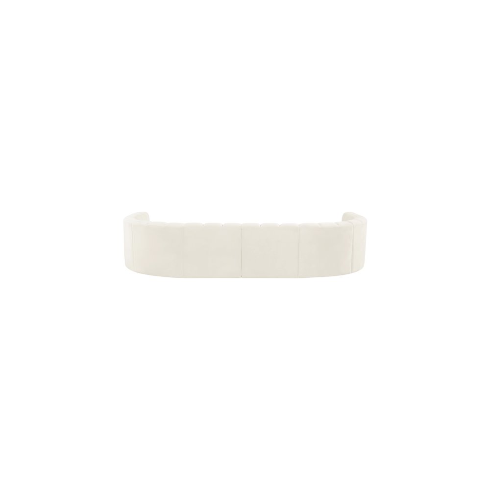 Arc Cream Velvet Modular Sofa. Picture 3