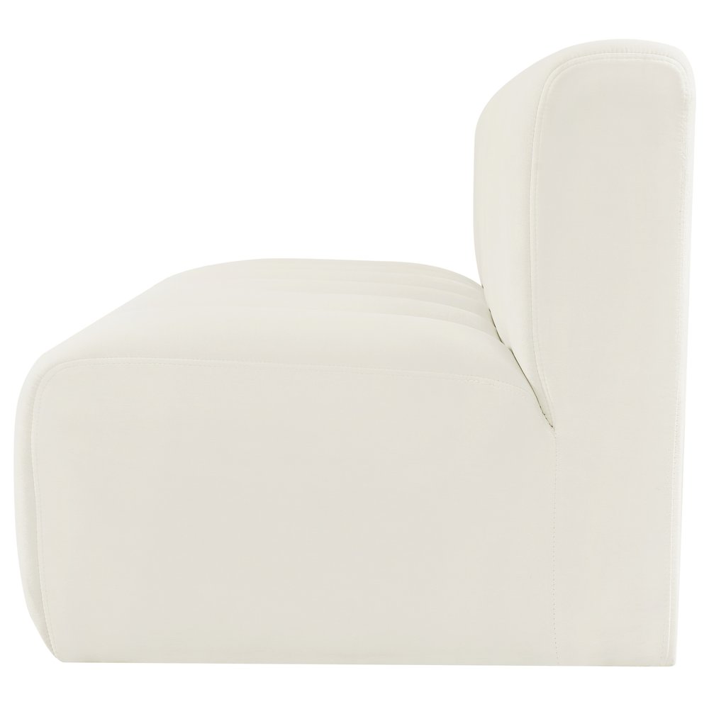 Arc Cream Velvet Modular Sofa. Picture 7