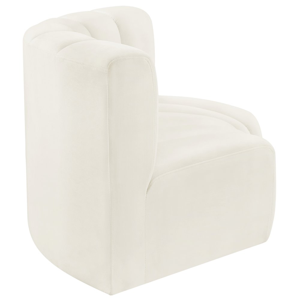 Arc Cream Velvet Modular Sofa. Picture 7