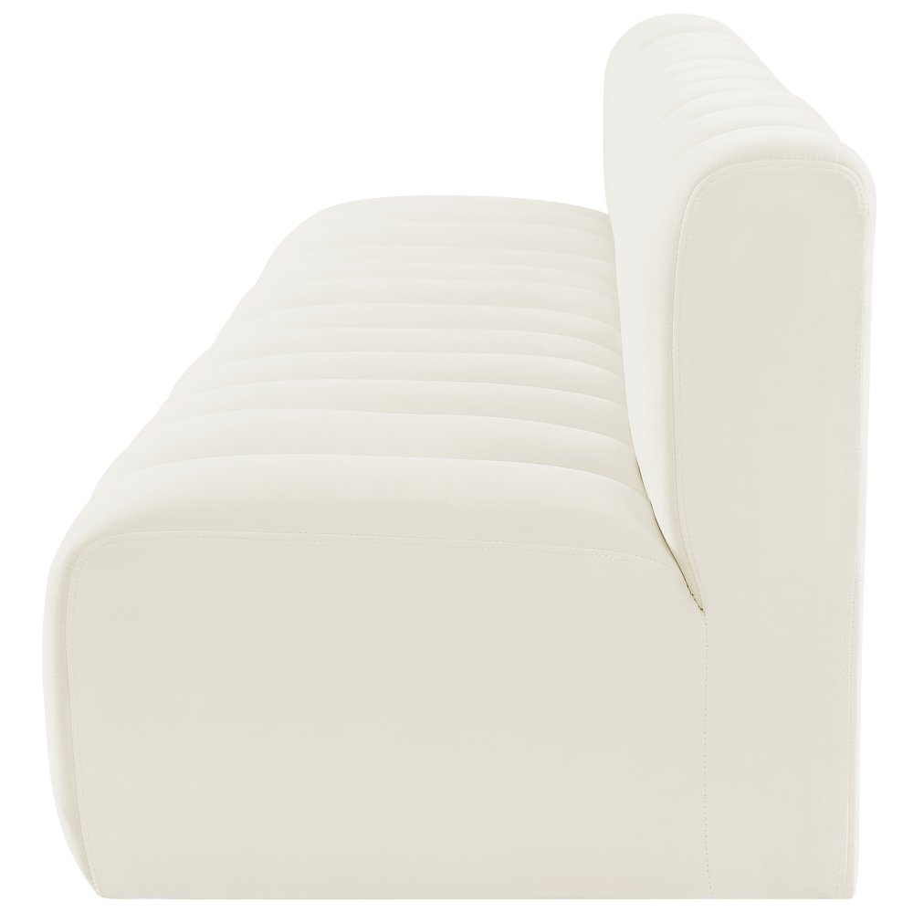 Arc Cream Velvet Modular Sofa. Picture 7