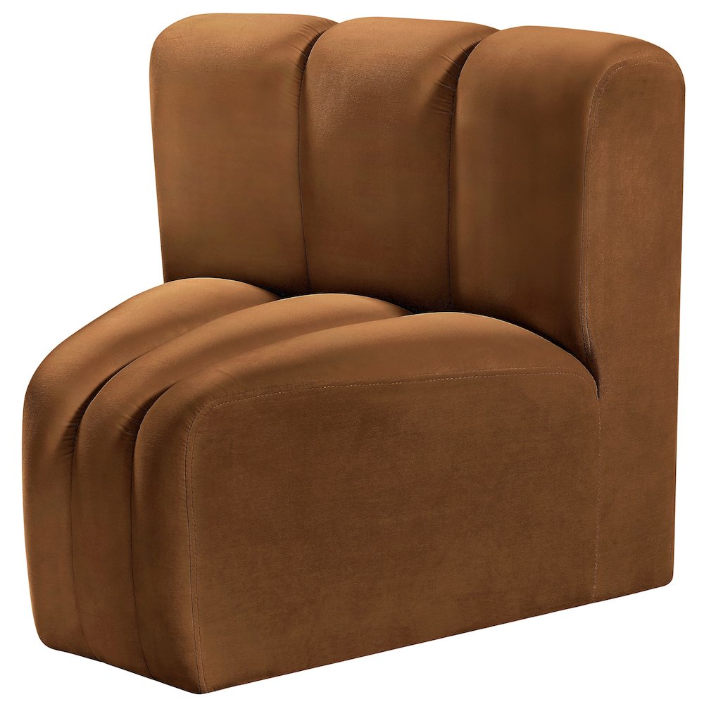 Arc Saddle Velvet Curved Corner. Picture 6