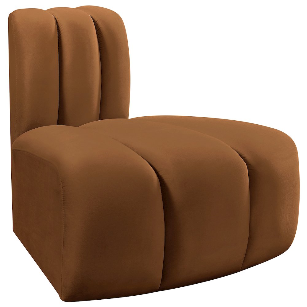 Arc Saddle Velvet Reverse Corner. Picture 5