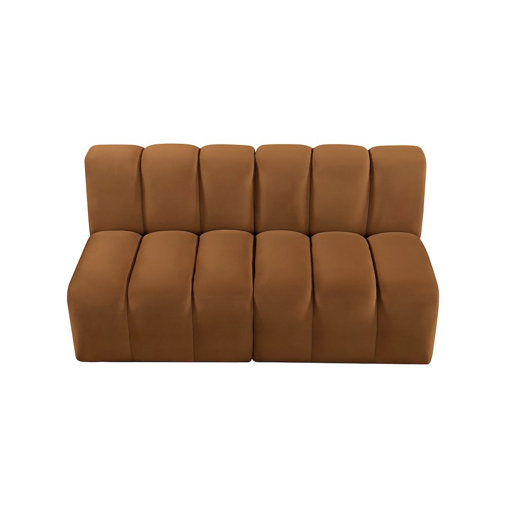 Arc Saddle Velvet Modular Sofa. Picture 4