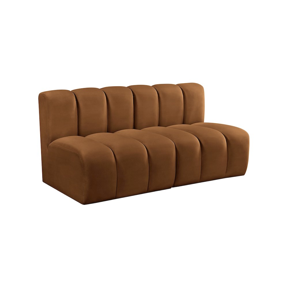 Arc Saddle Velvet Modular Sofa. Picture 5