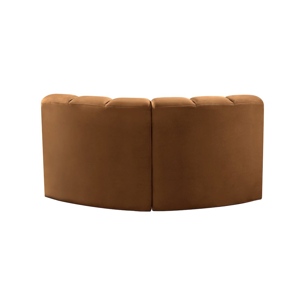 Arc Saddle Velvet Modular Sofa. Picture 3