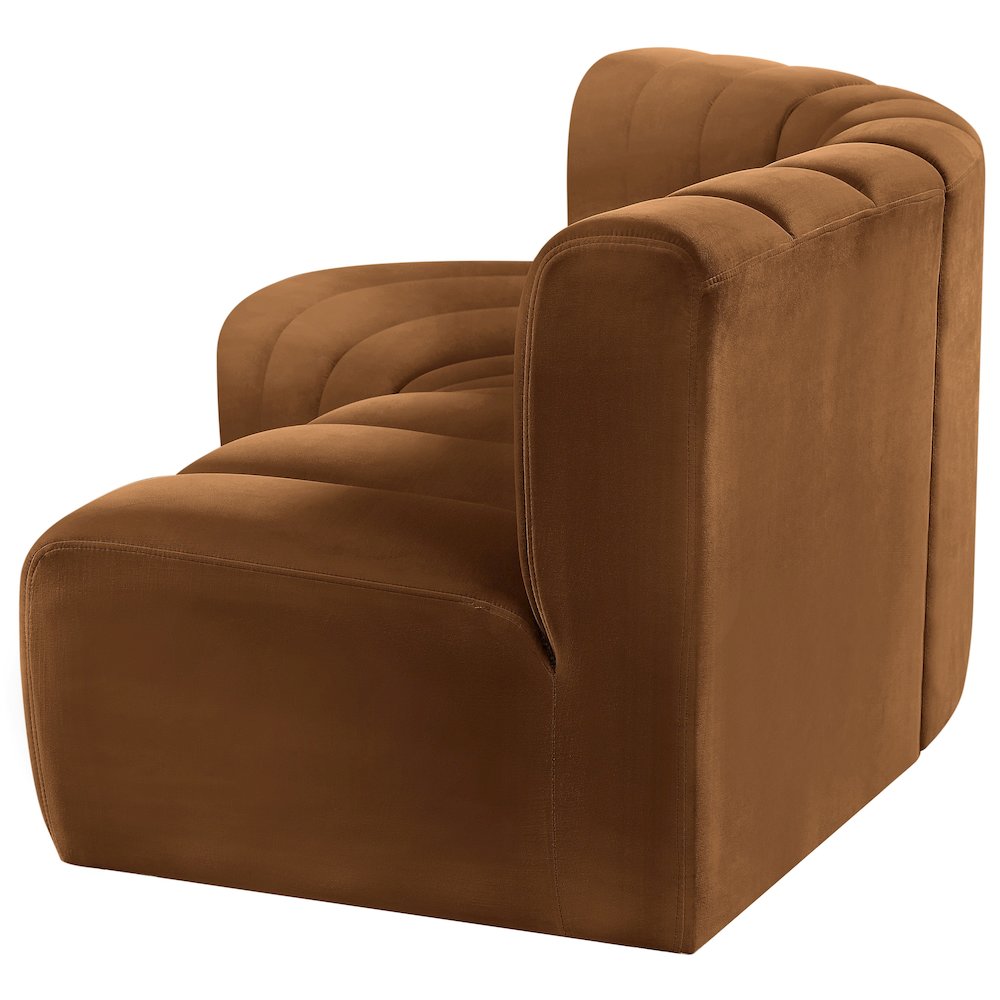 Arc Saddle Velvet Modular Sofa. Picture 7