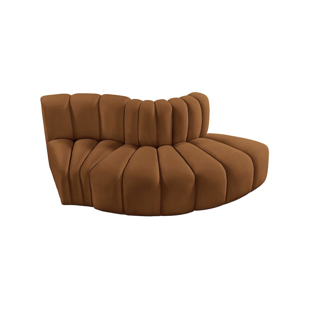 Arc Saddle Velvet Modular Sofa. Picture 4