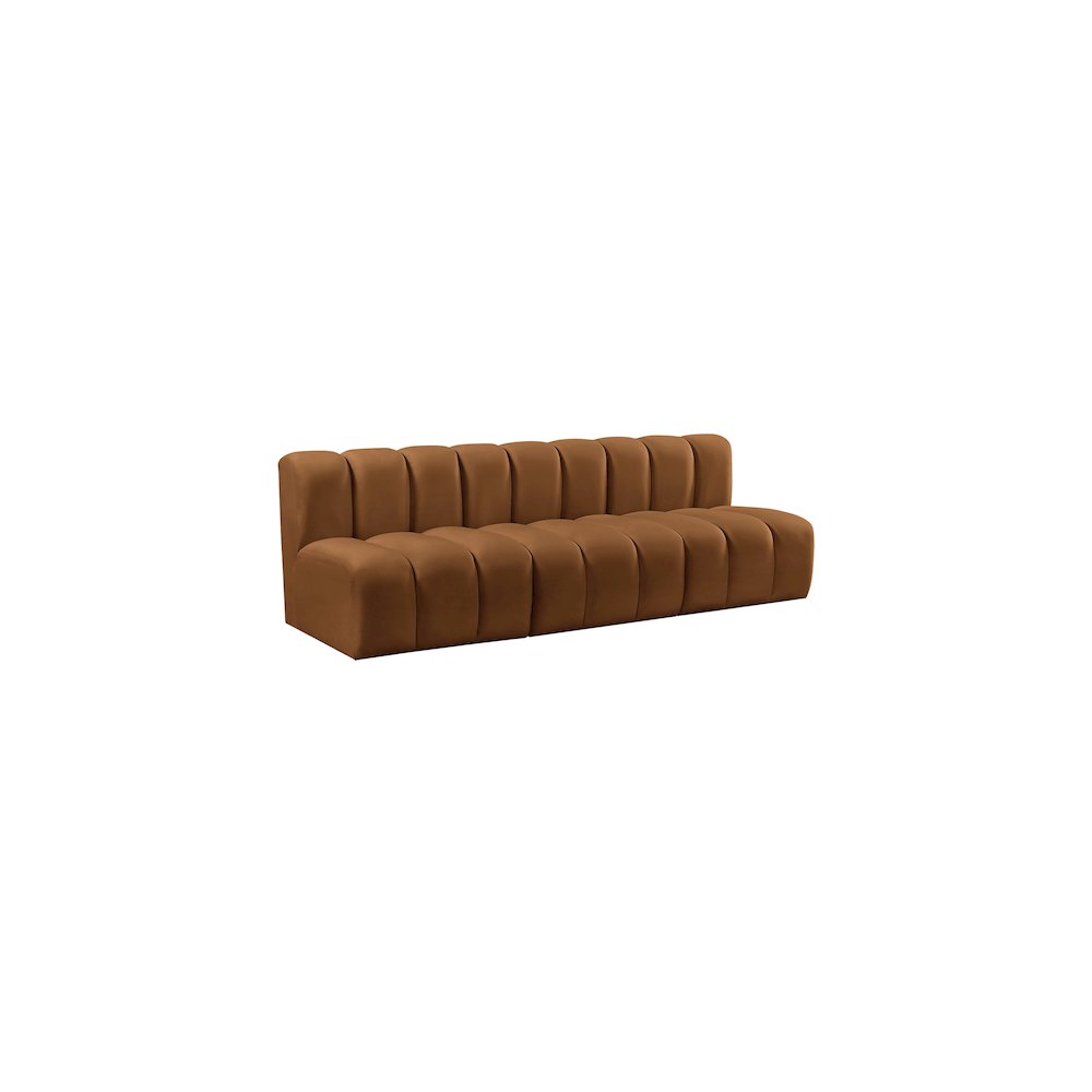 Arc Saddle Velvet Modular Sofa. Picture 5