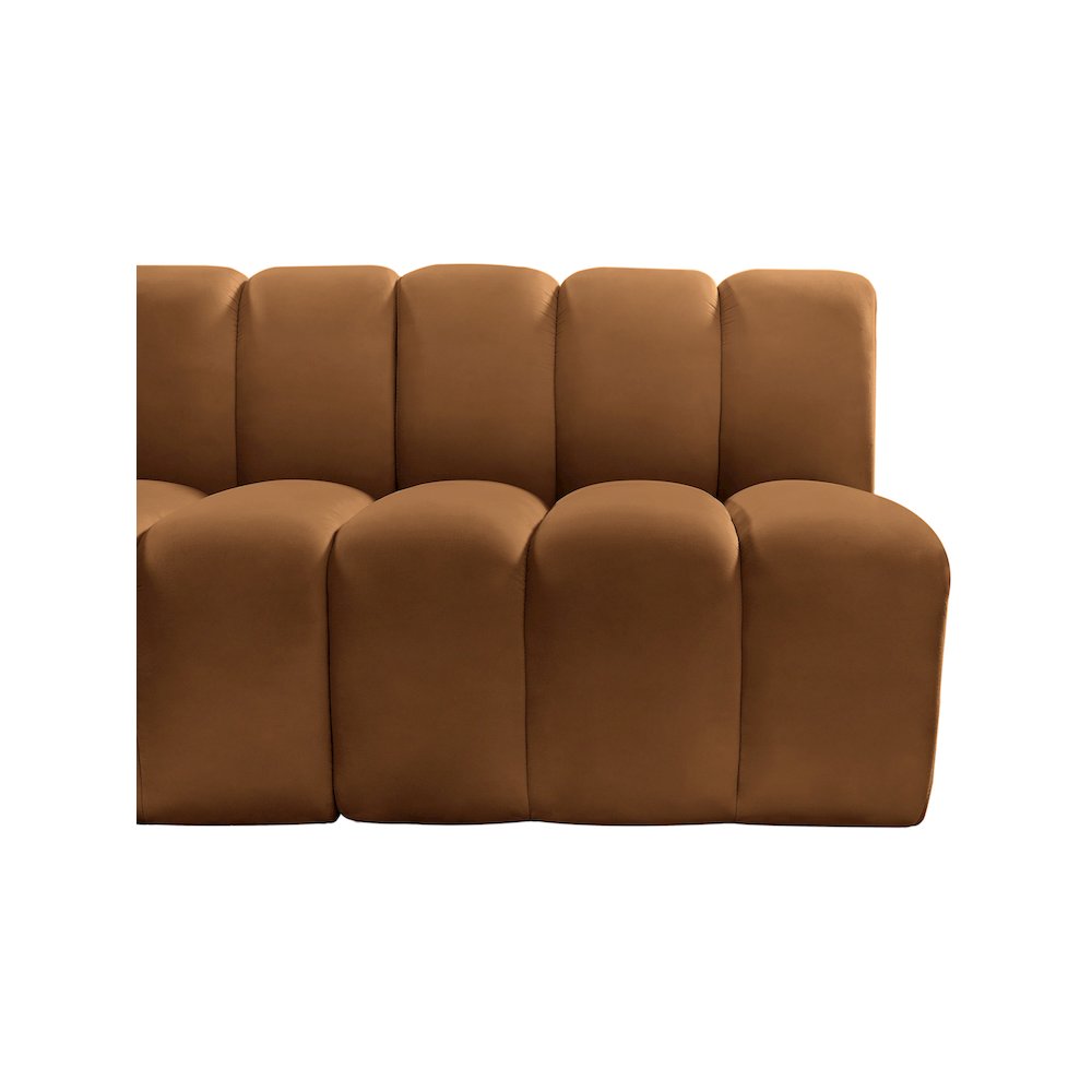 Arc Saddle Velvet Modular Sofa. Picture 8