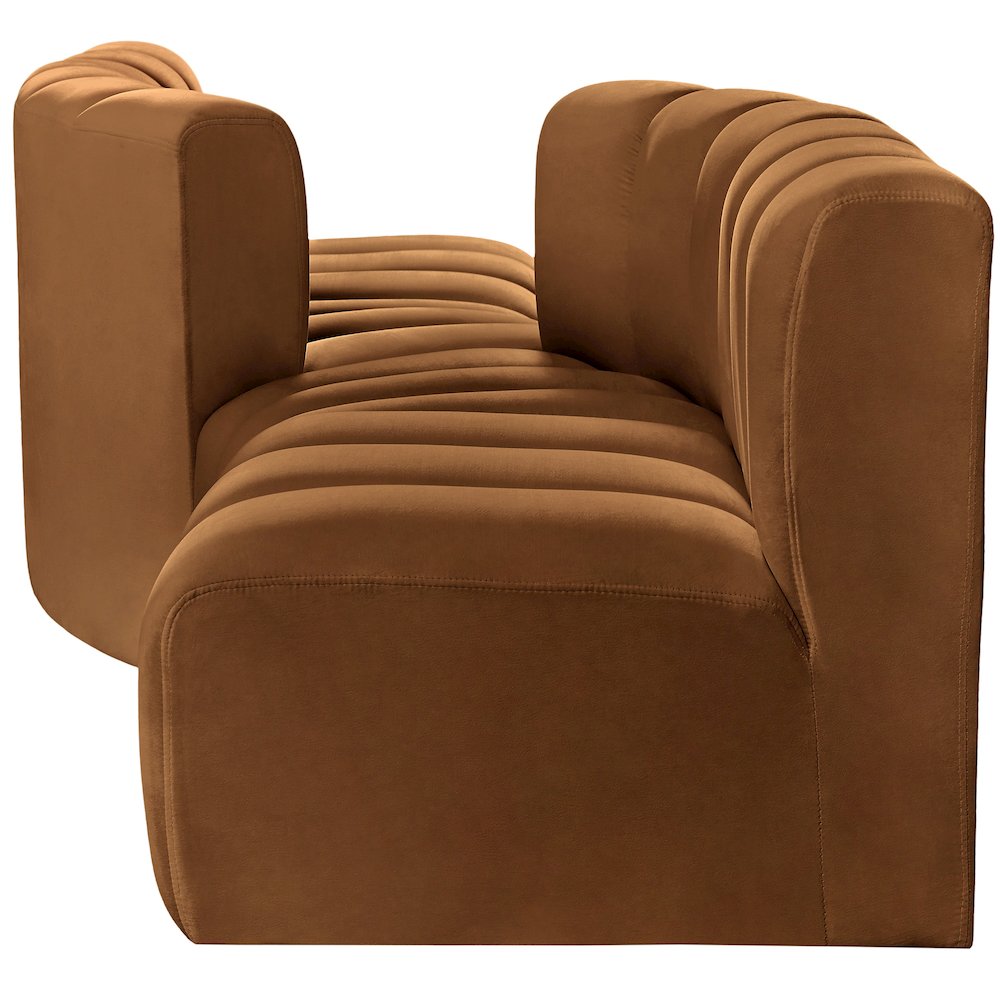 Arc Saddle Velvet Modular Sofa. Picture 5
