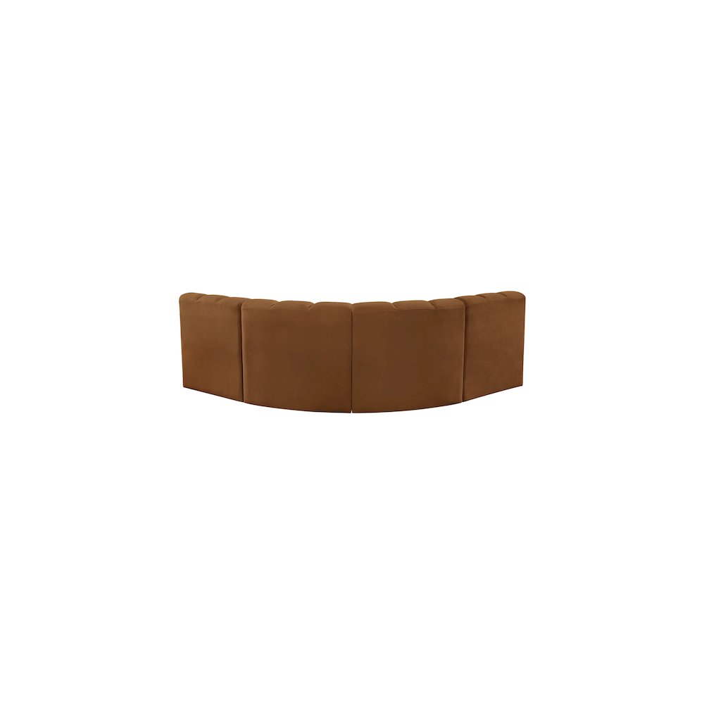 Arc Saddle Velvet Modular Sofa. Picture 3