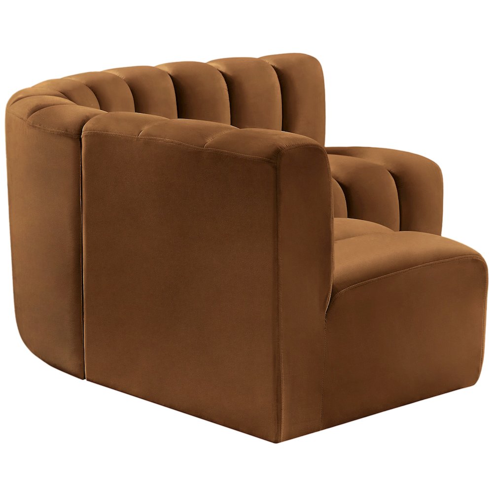 Arc Saddle Velvet Modular Sofa. Picture 7