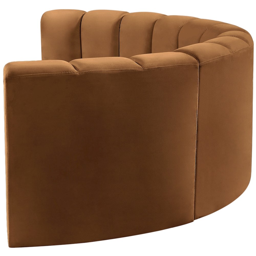 Arc Saddle Velvet Modular Sofa. Picture 7