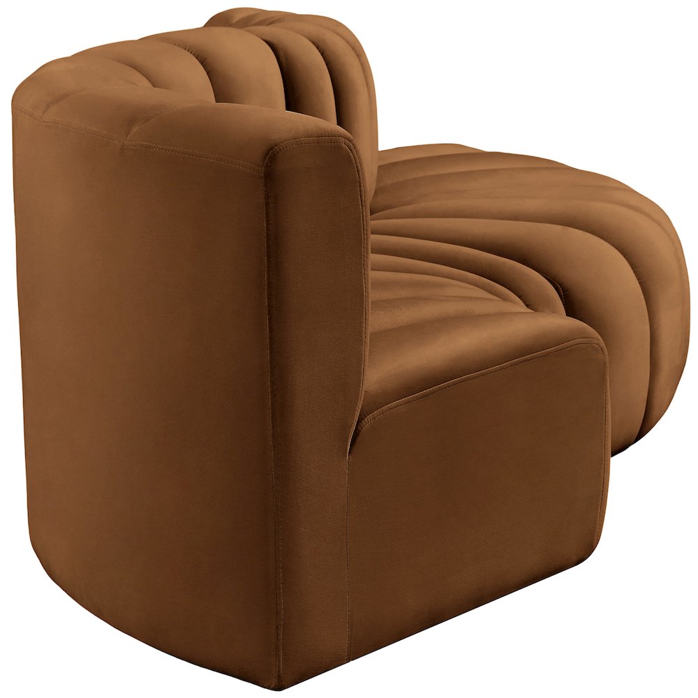 Arc Saddle Velvet Modular Sofa. Picture 7