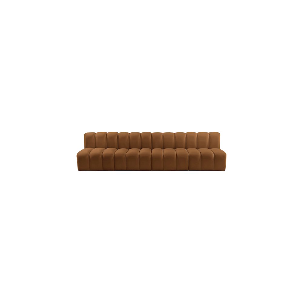 Arc Saddle Velvet Modular Sofa. Picture 5