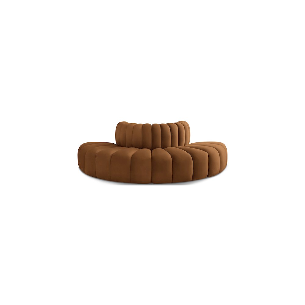 Arc Saddle Velvet Modular Sofa. Picture 1