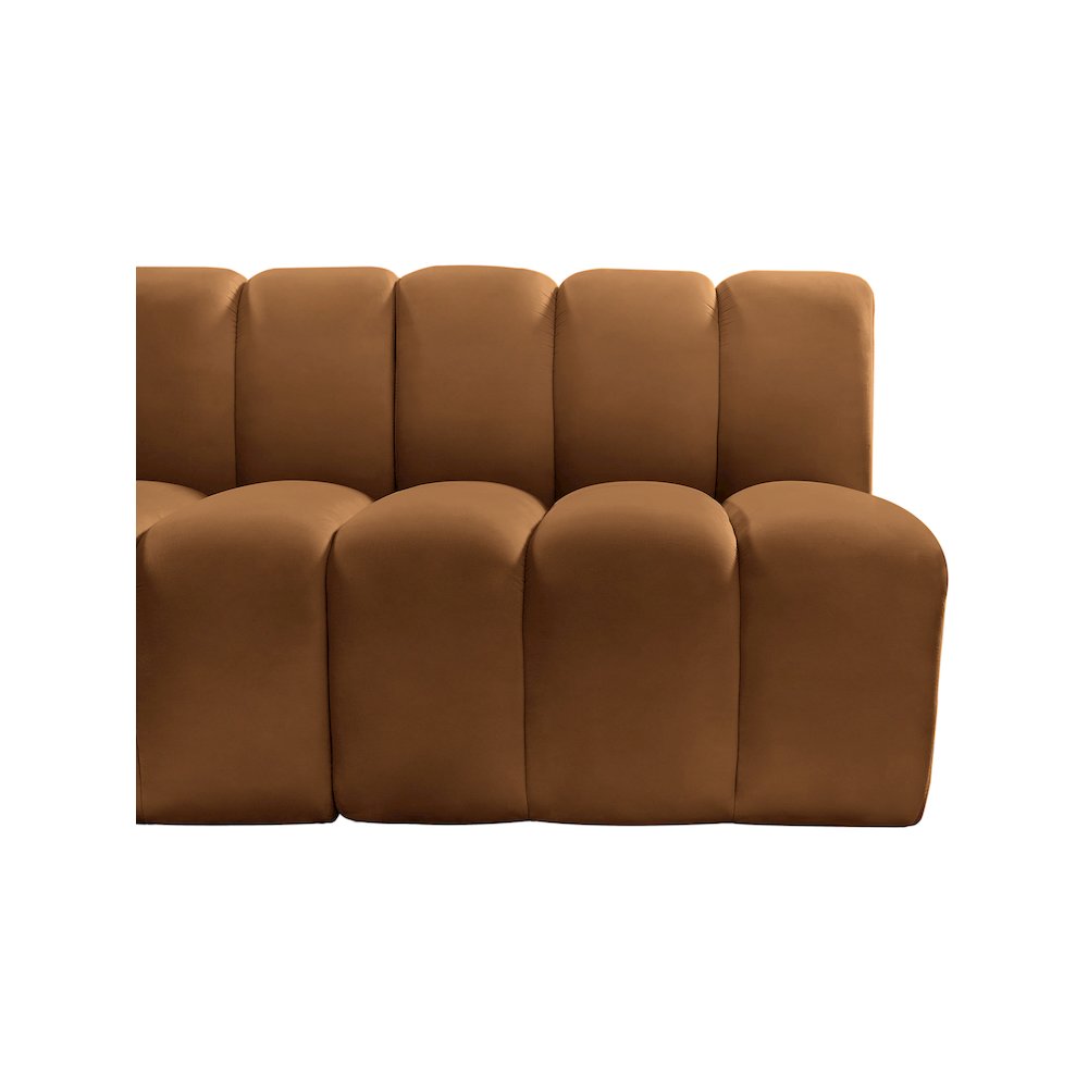 Arc Saddle Velvet Modular Sofa. Picture 8