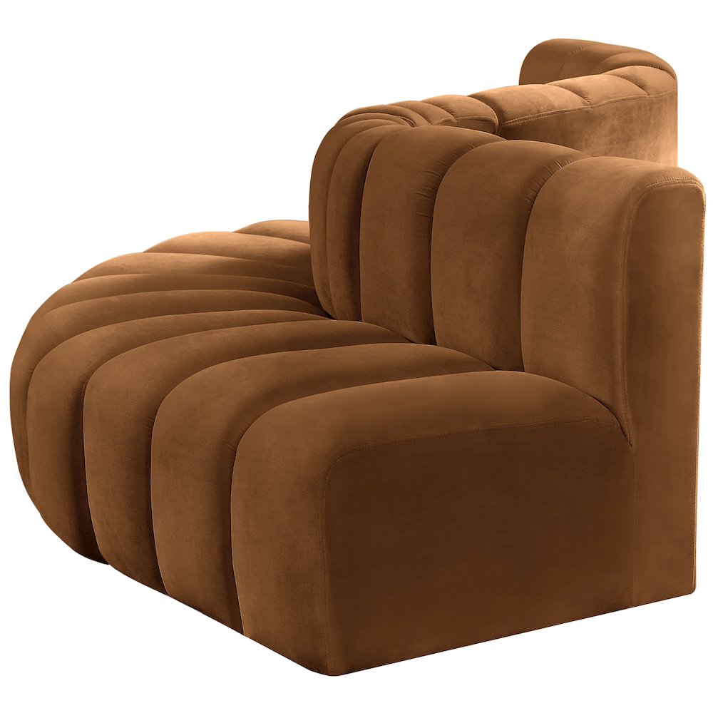 Arc Saddle Velvet Modular Sofa. Picture 7