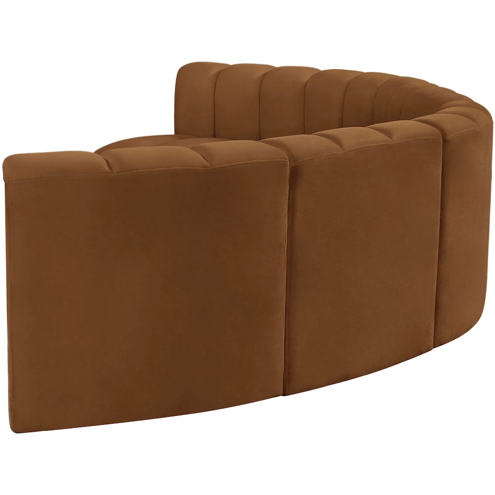 Arc Saddle Velvet Modular Sofa. Picture 7
