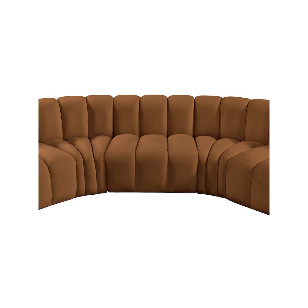 Arc Saddle Velvet Modular Sofa. Picture 13