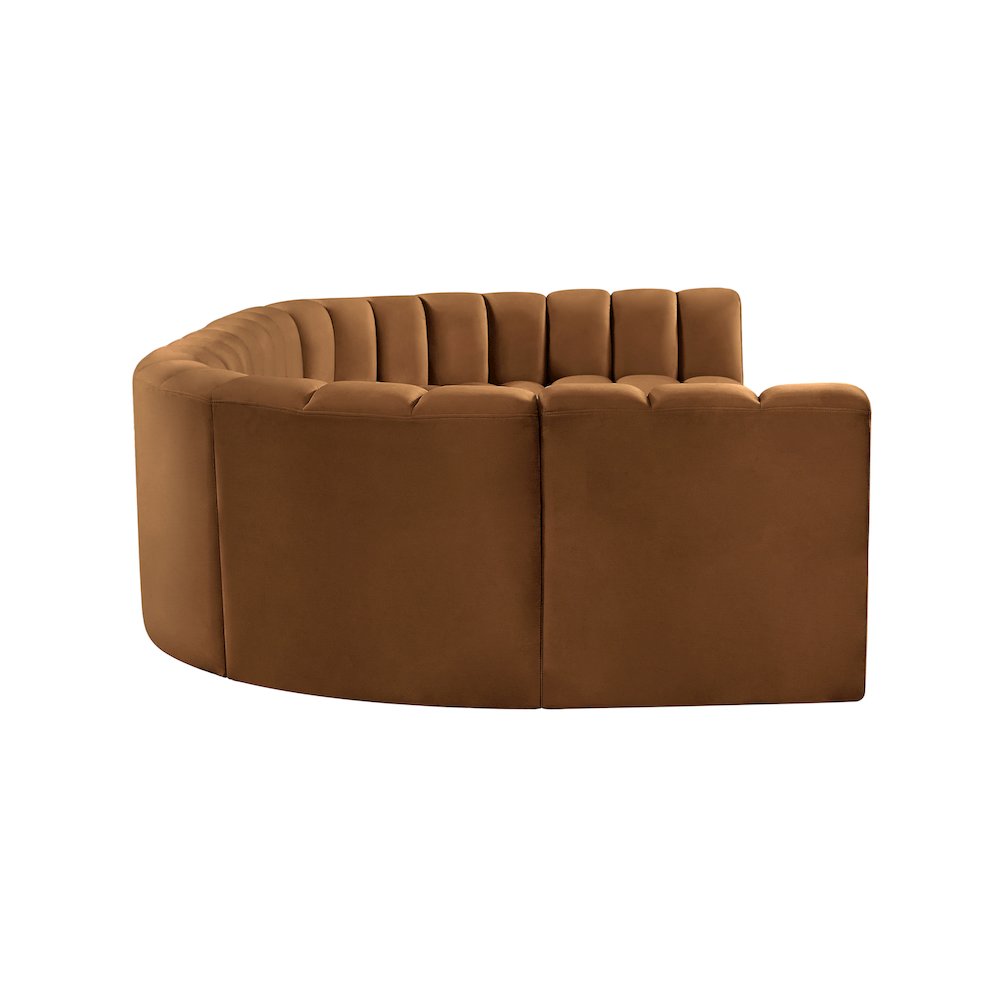 Arc Saddle Velvet Modular Sofa. Picture 7