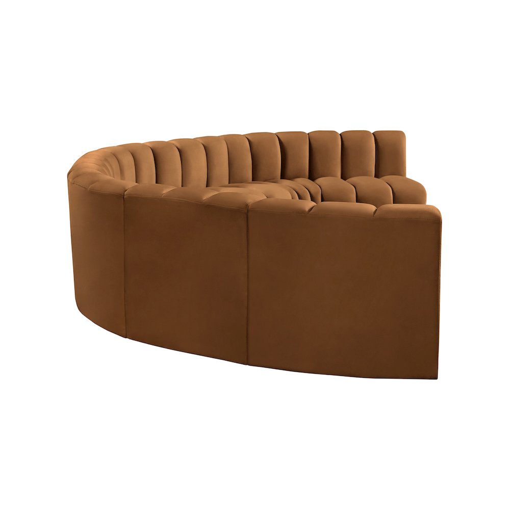 Arc Saddle Velvet Modular Sofa. Picture 7