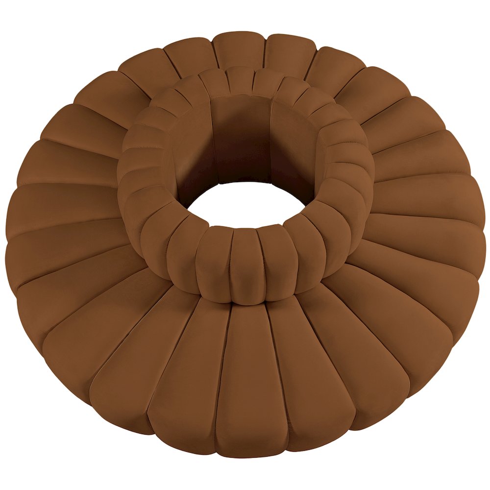 Arc Saddle Velvet Modular Sofa. Picture 4