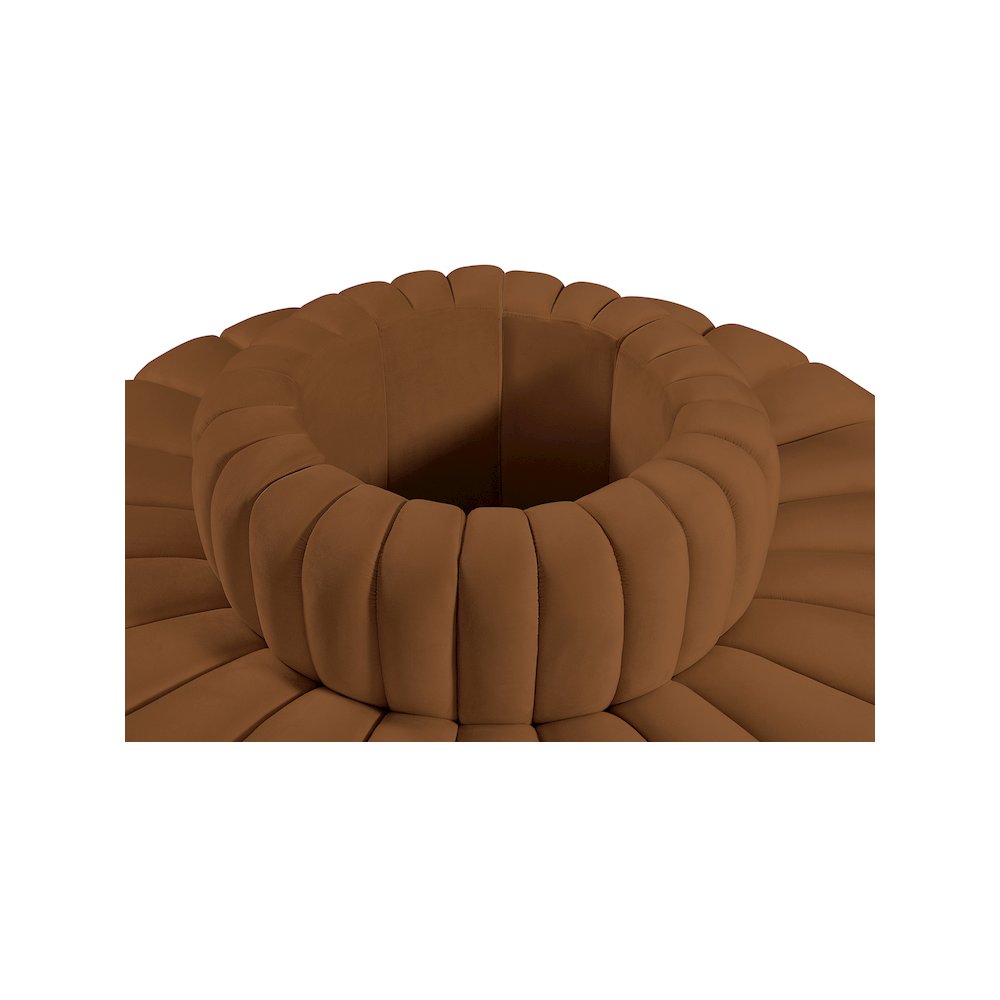 Arc Saddle Velvet Modular Sofa. Picture 5
