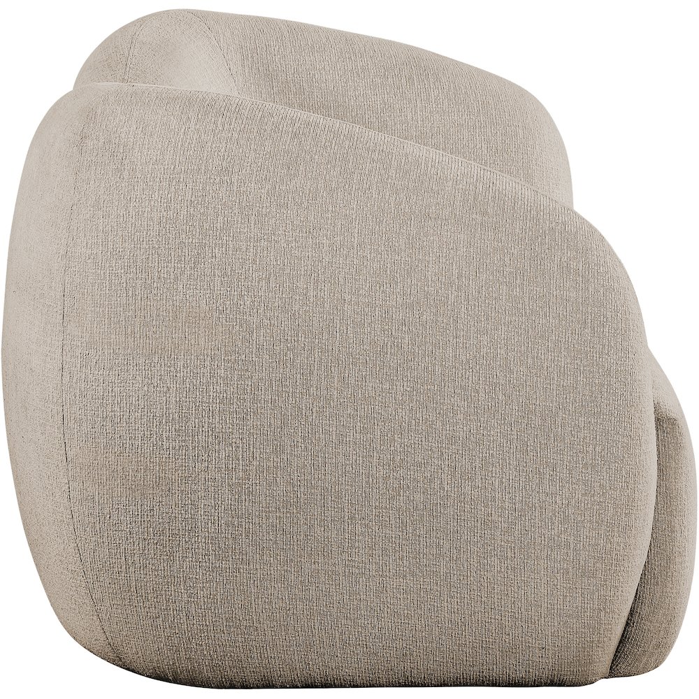 Elowen 68" Beige Fabric Upholstered Loveseat. Picture 2