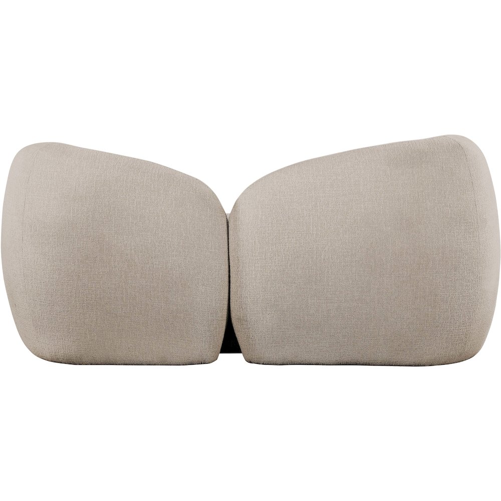 Elowen 68" Beige Fabric Upholstered Loveseat. Picture 7