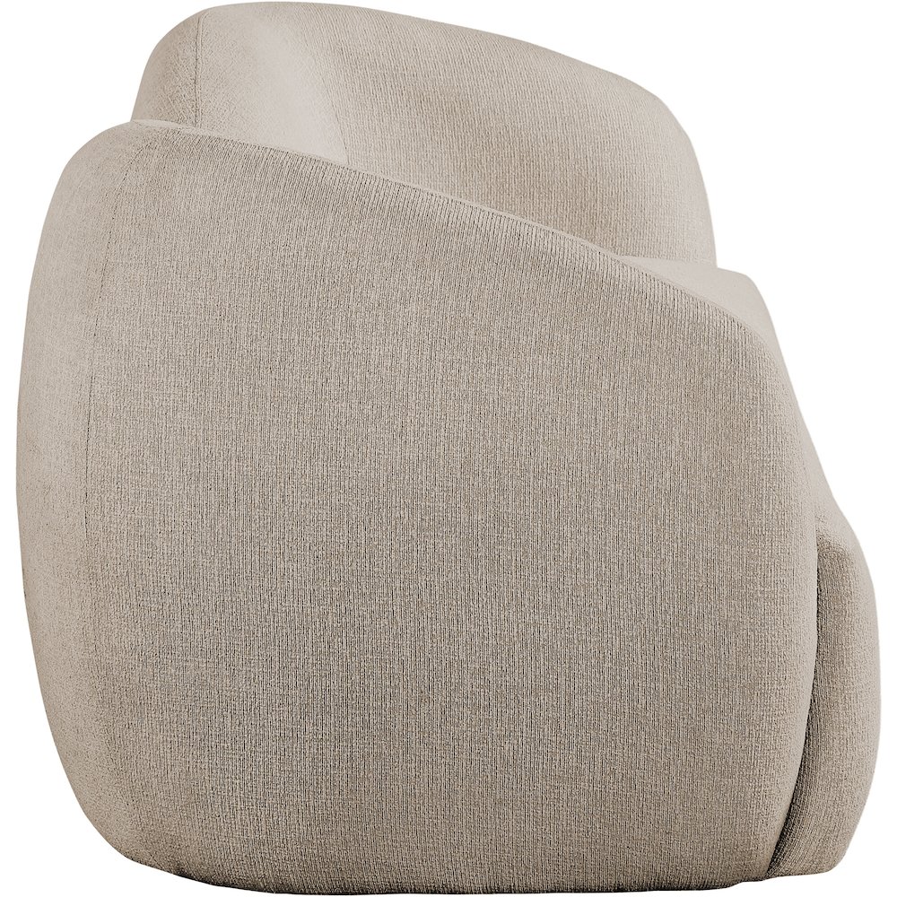 Elowen 91" Beige Fabric Upholstered Sofa. Picture 2