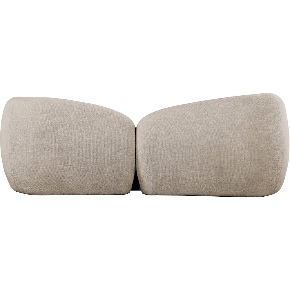 Elowen 91" Beige Fabric Upholstered Sofa. Picture 7