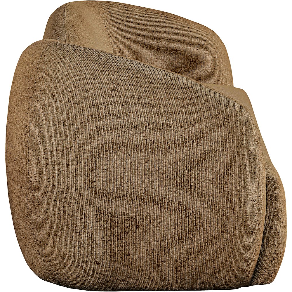 Elowen 91" Brown Fabric Upholstered Sofa. Picture 2