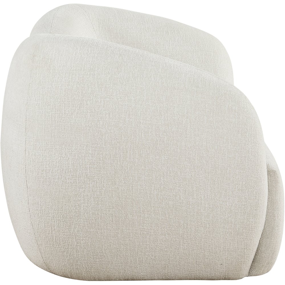 Elowen 68" Cream Fabric Upholstered Loveseat. Picture 2