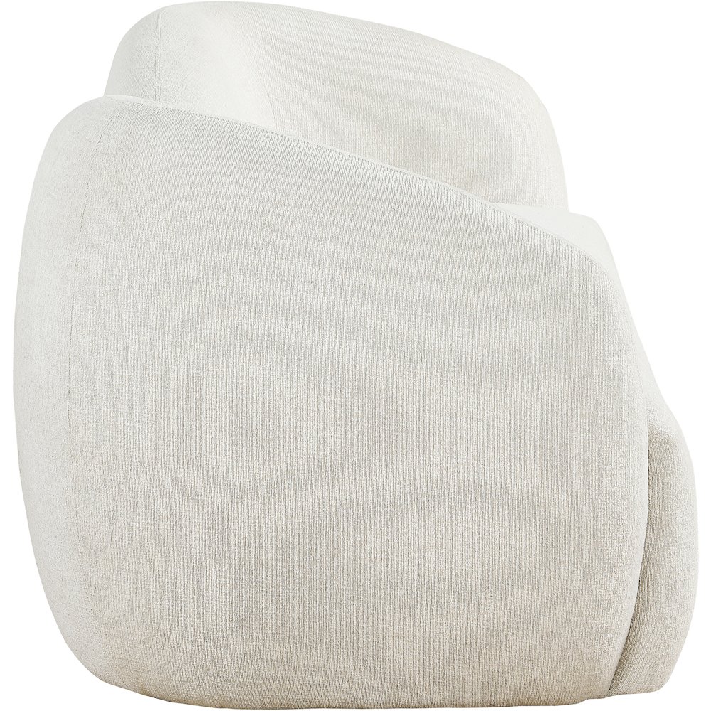 Elowen 91" Cream Fabric Upholstered Sofa. Picture 2