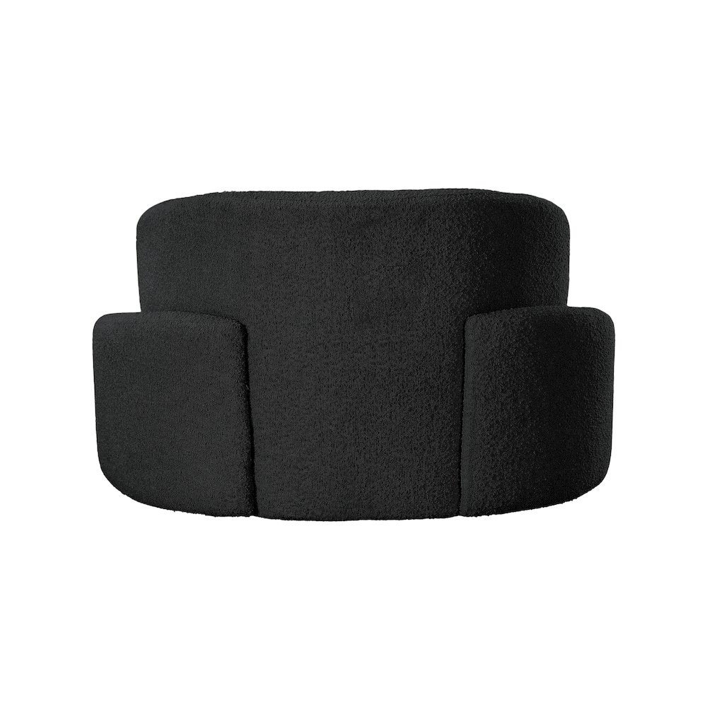 Principessa Black Boucle Fabric Chair. Picture 3