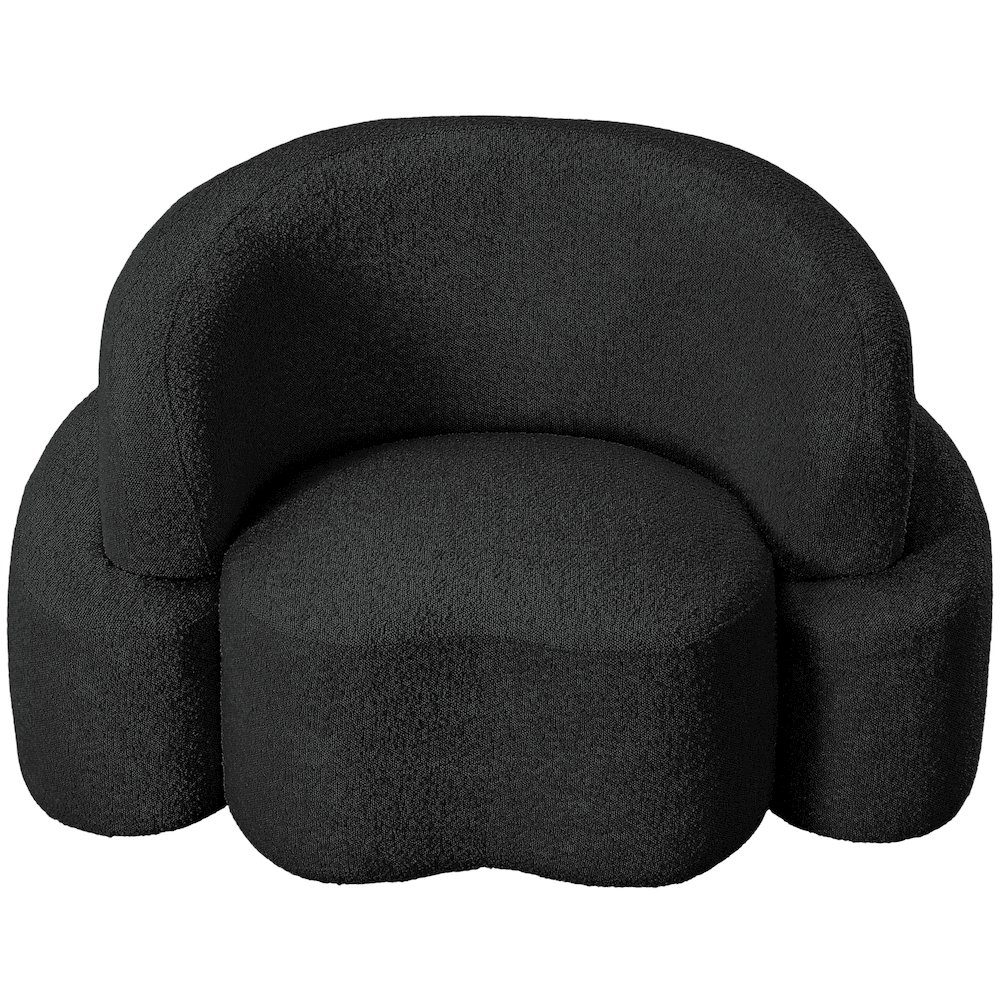 Principessa Black Boucle Fabric Chair. Picture 5