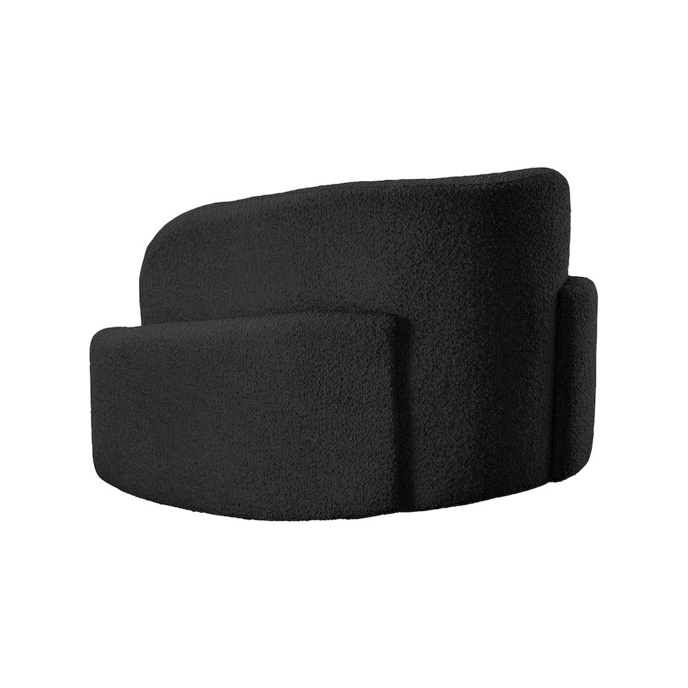 Principessa Black Boucle Fabric Chair. Picture 6