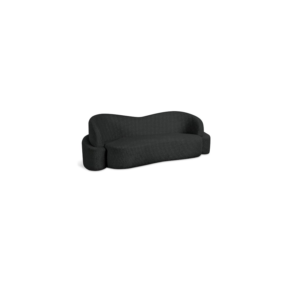 Principessa Black Boucle Fabric Sofa. Picture 1