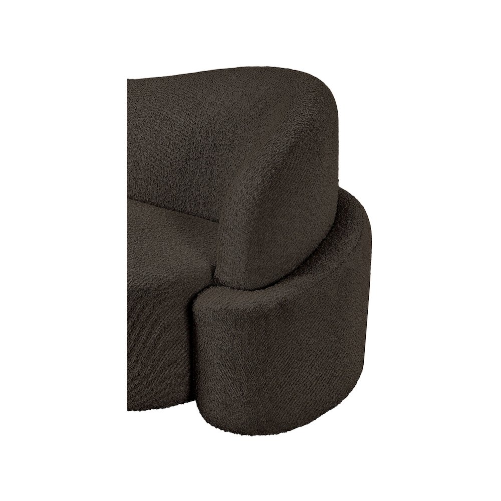 Principessa Brown Boucle Fabric Chair. Picture 11
