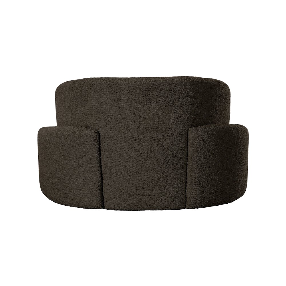 Principessa Brown Boucle Fabric Chair. Picture 3