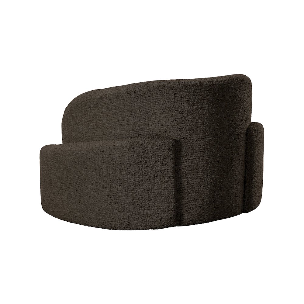 Principessa Brown Boucle Fabric Chair. Picture 6