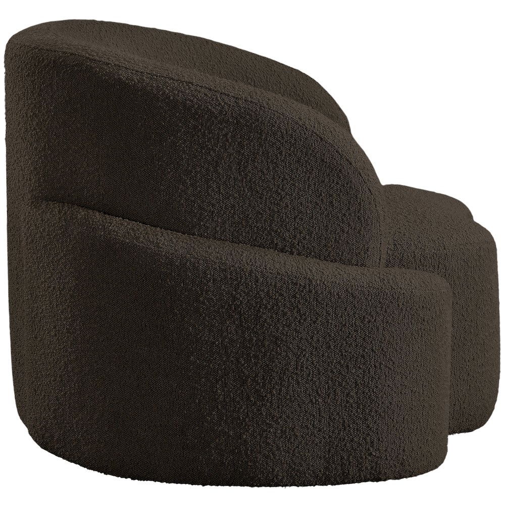 Principessa Brown Boucle Fabric Chair. Picture 7