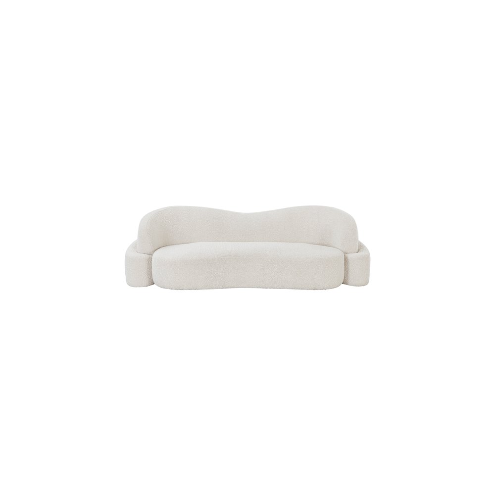 Principessa Cream Boucle Fabric Sofa. Picture 4
