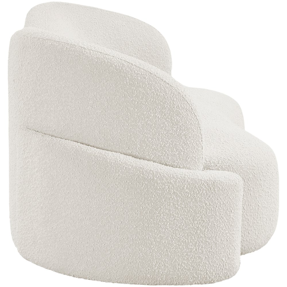Principessa Cream Boucle Fabric Sofa. Picture 7