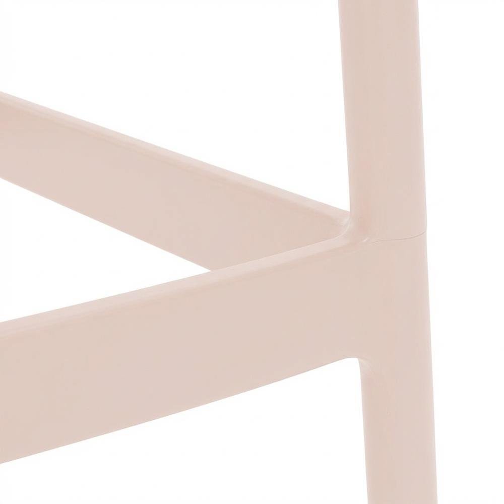 Pink Outdoor Patio Stool Set Of 4 With Anti-Uv Finish And Contemporary Style. Picture 6