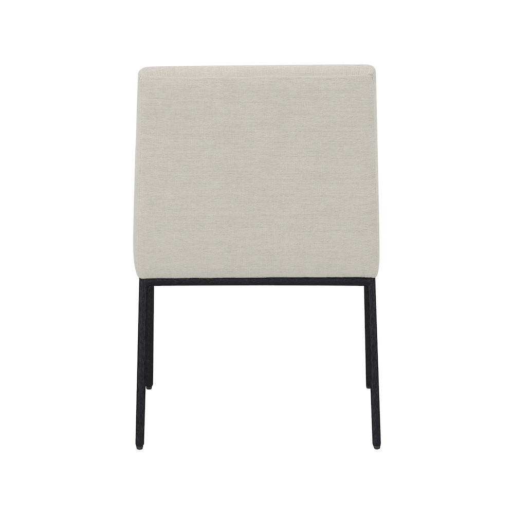 Reeves Cream Chenille Fabric Dining Chair, Set of 2. Picture 5