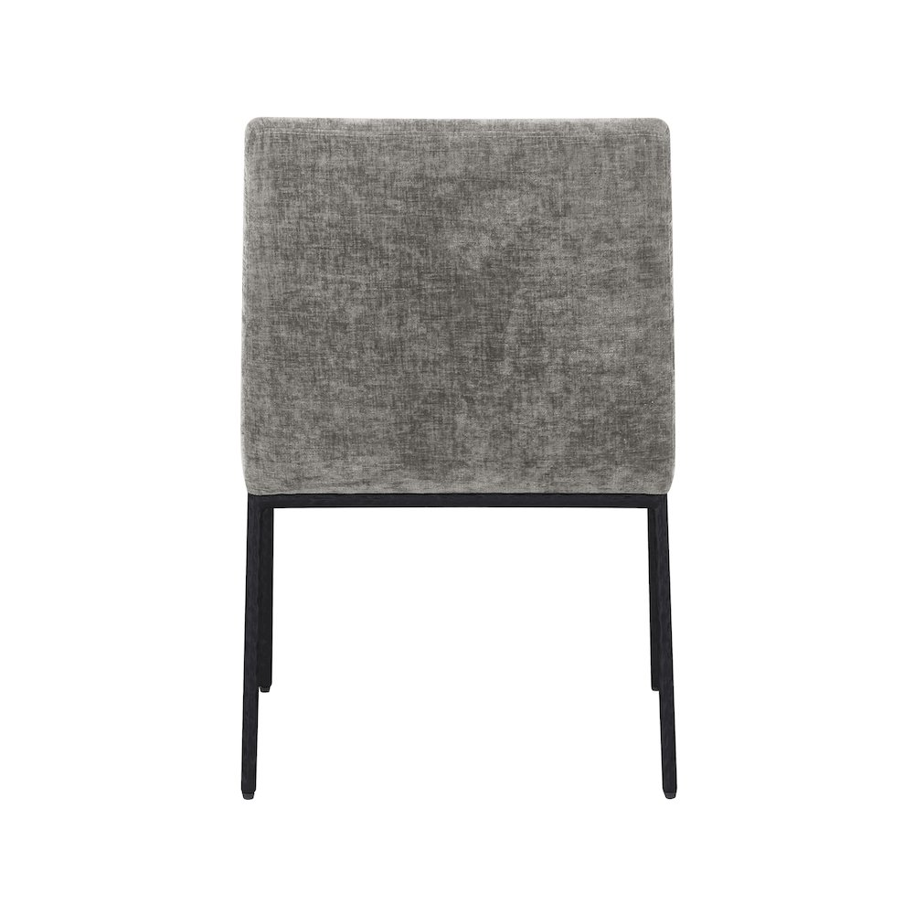 Reeves Grey Chenille Fabric Dining Chair, Set of 2. Picture 5