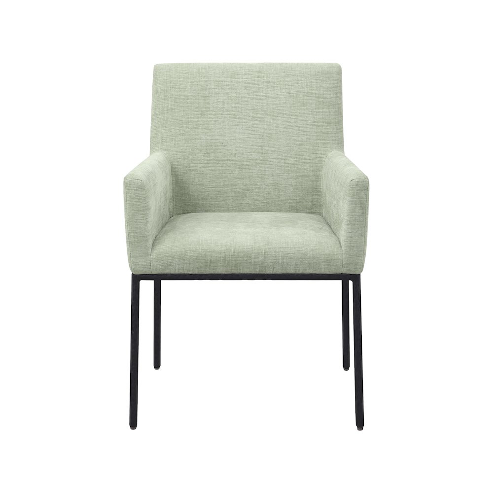 Reeves Mint Chenille Fabric Dining Chair, Set of 2. Picture 3