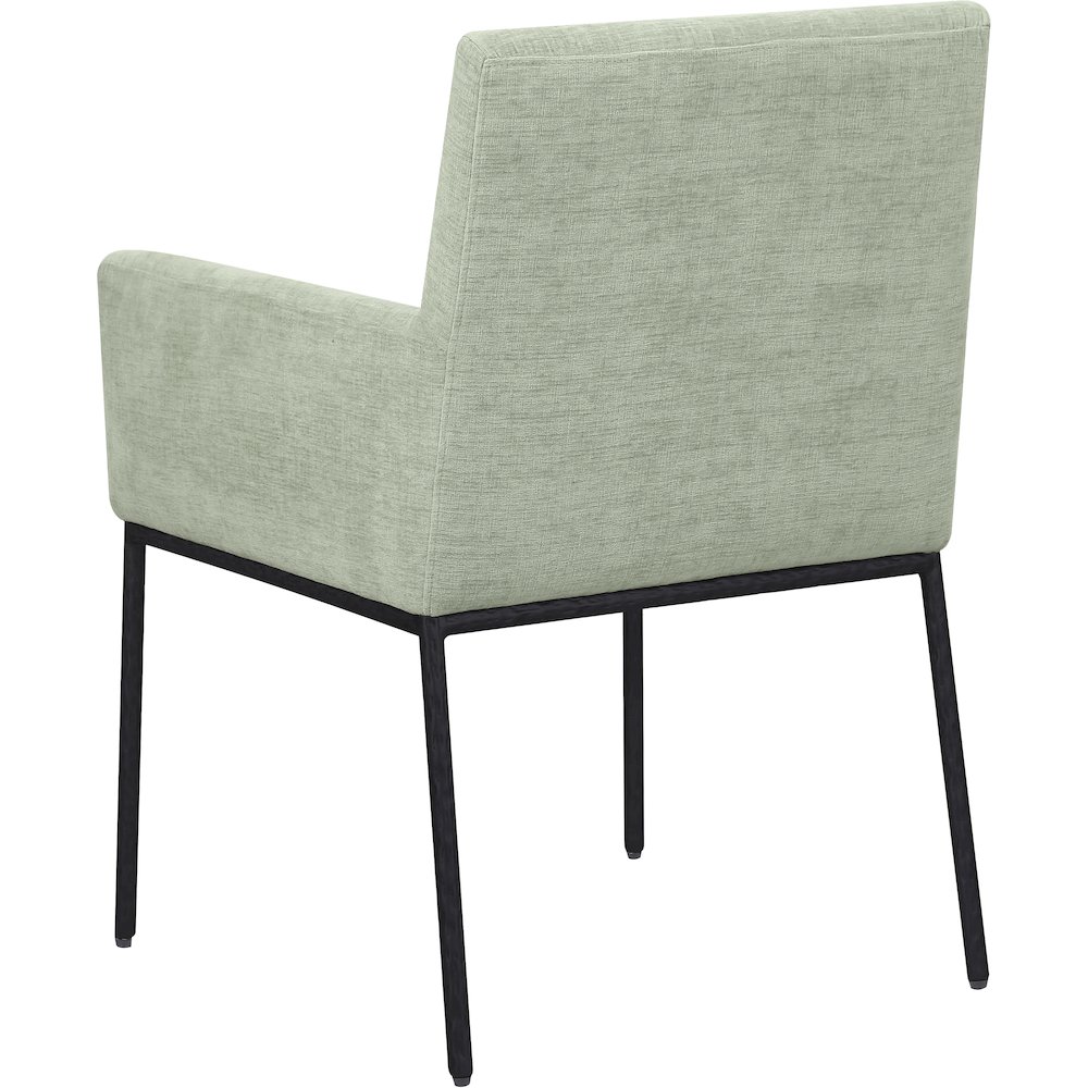 Reeves Mint Chenille Fabric Dining Chair, Set of 2. Picture 6